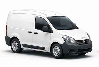 Transportør Lille varebil Renault kangoo i Wondelgem Belgien
